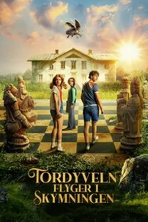 Tordyveln flyger i skymningen